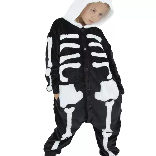 COSTUME KIGURUMI SQUELETTE ENFANT T 4/6ANS