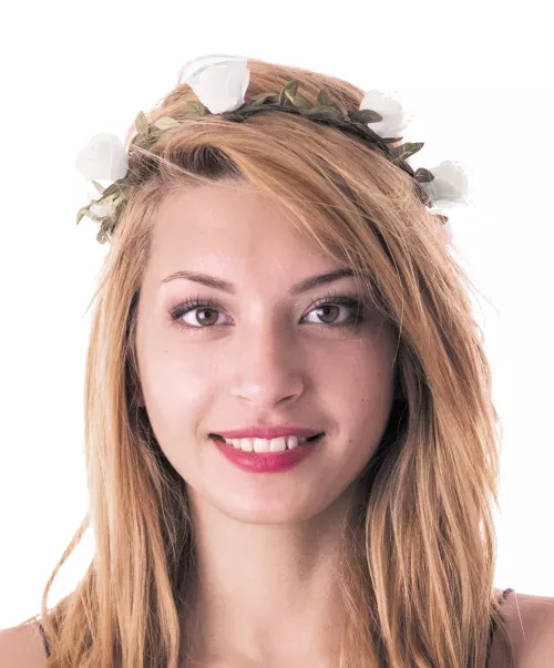 COURONNE DE FLEURS BLANCHES – Image 3