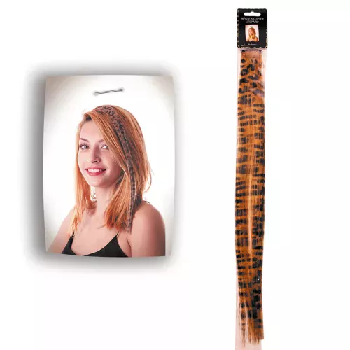 MECHE A CLIPSER LEOPARD MARRON – Image 2