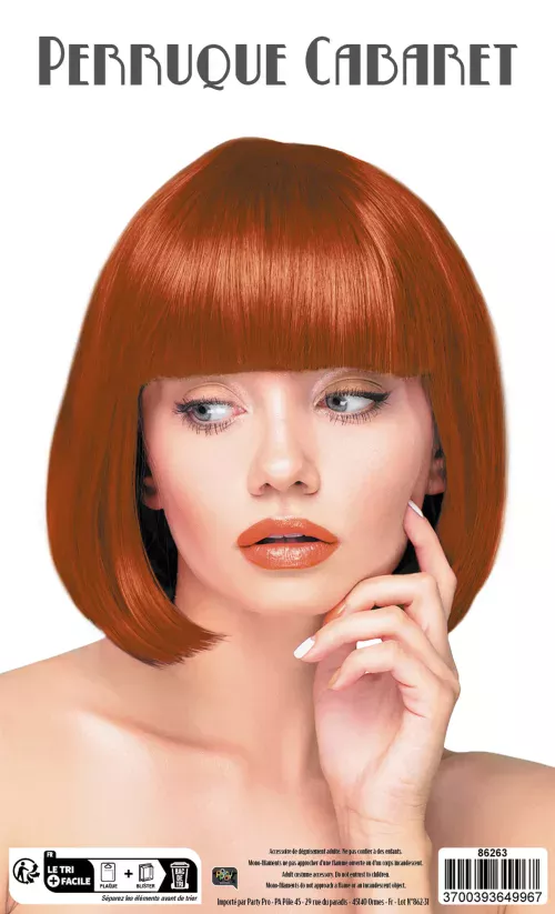 PERRUQUE CABARET ROUSSE – Image 2