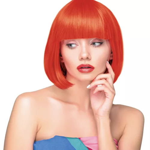 PERRUQUE CABARET ROUGE NEON