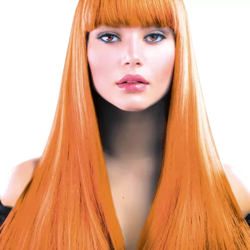 PERRUQUE LOLA ORANGE NEON