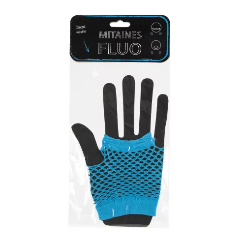 MITAINES FLUO BLEUES – Image 2
