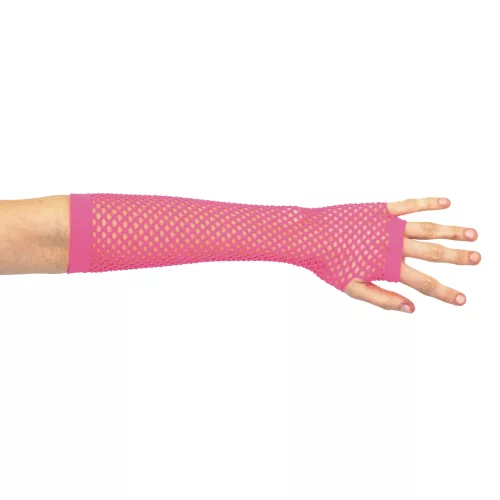 MITAINES LONGUES FLUO ROSES