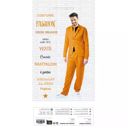 COSTUME FASHION NEON ORANGE – Image 2