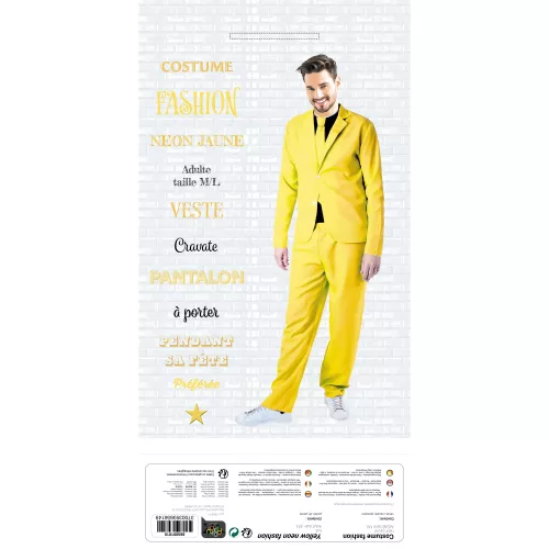 COSTUME FASHION NEON JAUNE – Image 2