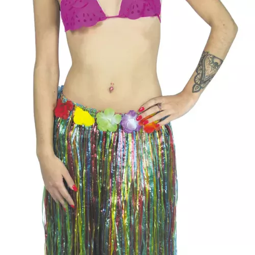JUPE HAWAI 80CM MULTI