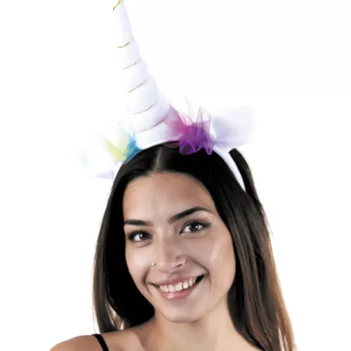 SERRE TETE LICORNE BLANCHE