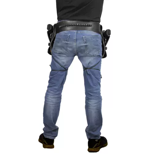 DOUBLE HOLSTER SIMILI CUIR NOIR ADULTE – Image 3
