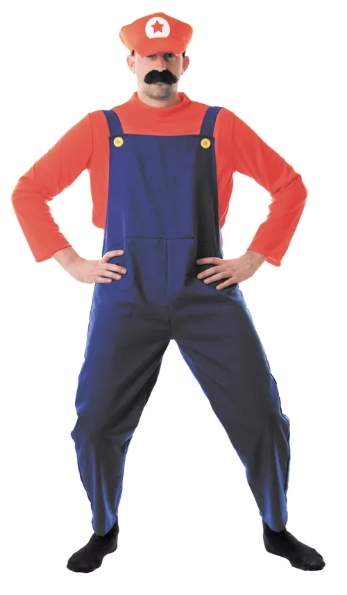 COSTUME PLOMBIER ROUGE ET BLEU