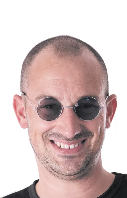 LUNETTES HIPPY NOIRES