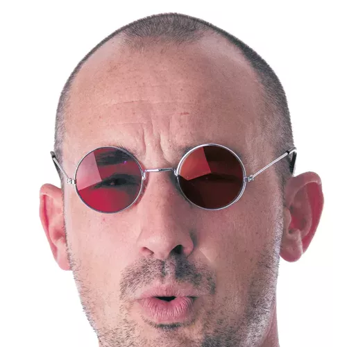 LUNETTES HIPPY ROUGES