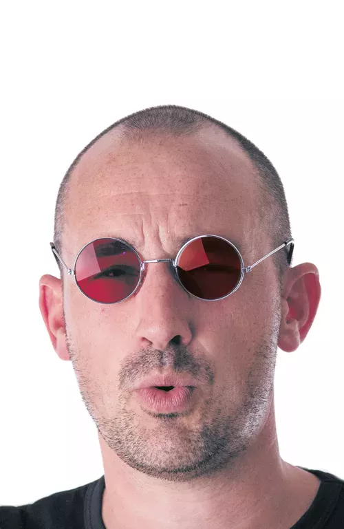 LUNETTES HIPPY ROUGES