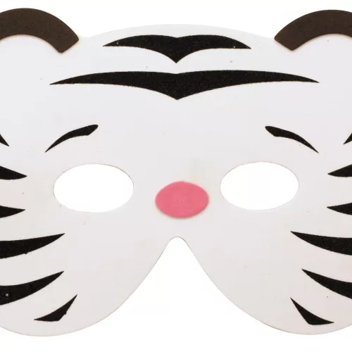 MASQUE ENFANT TIGRE BLANC EVA