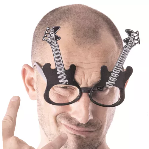 LUNETTES GUITARE ROCK SANS VERRE