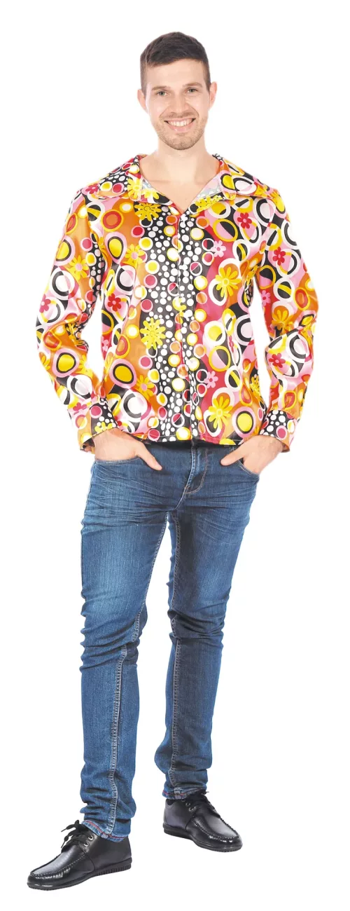 CHEMISE PSYCHEDELIQUE ORANGE