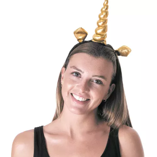 SERRE TETE LICORNE DOREE