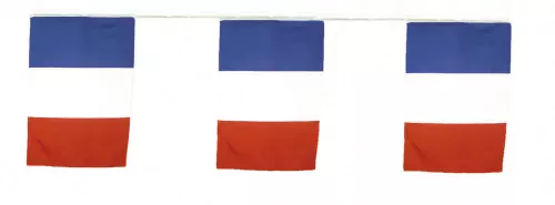 GUIRLANDE DRAPEAUX TRICOLORE 10M