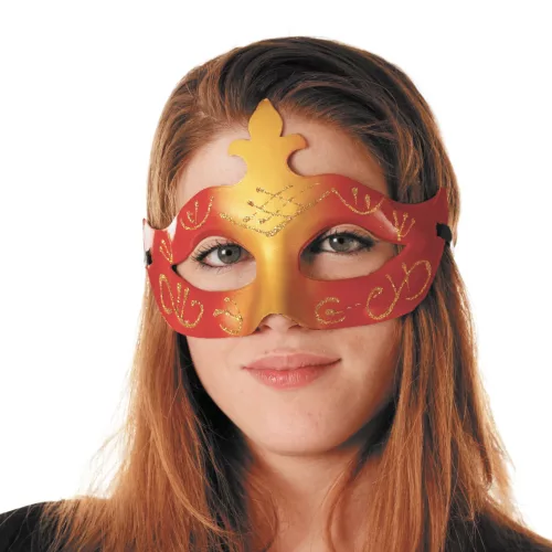 MASQUE VENITIEN ROUGE ET OR