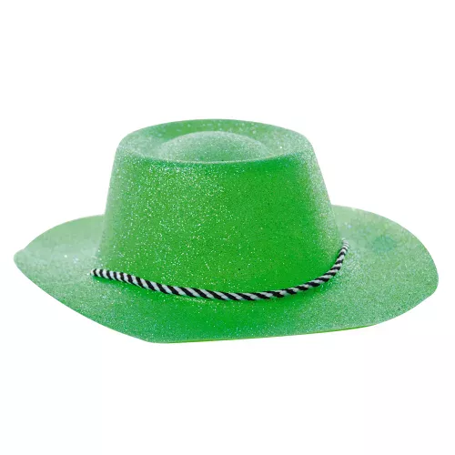 CHAPEAU COWBOY PAILLETTE VERT LEMON