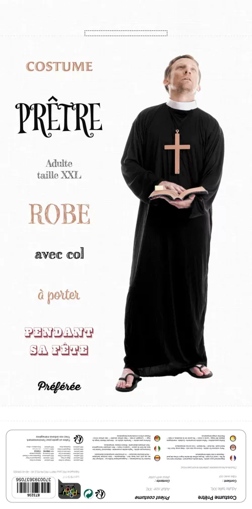 COSTUME PRETRE  XXL – Image 2