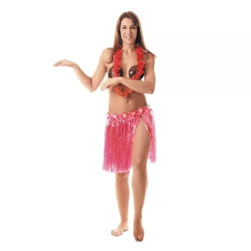 JUPE HAWAI ROSE LUXE 45CM