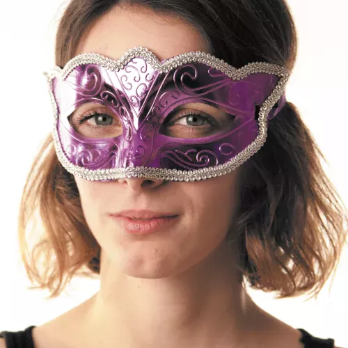 MASQUE CARNAVAL VIOLET METALLISE