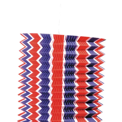 LAMPION CYL.TRICOLORE 13CM