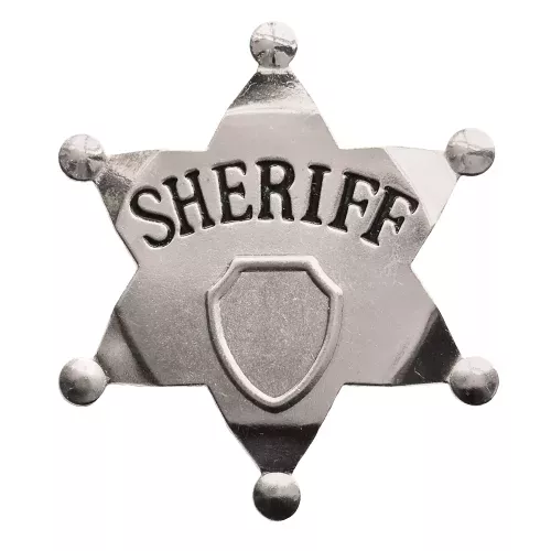 ETOILE DE SHERIFF ARGENT