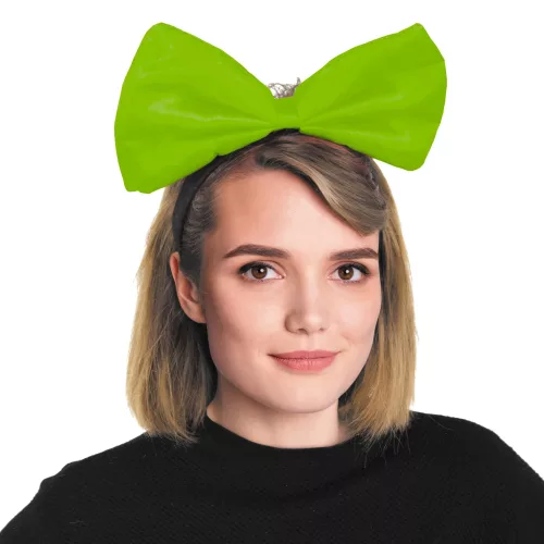 SERRE TETE NOEUD VERT FLUO