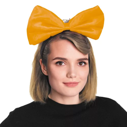 SERRE TETE NOEUD ORANGE FLUO