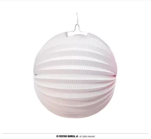 LAMPION SPHÉRIQUE BLANC 20 CM