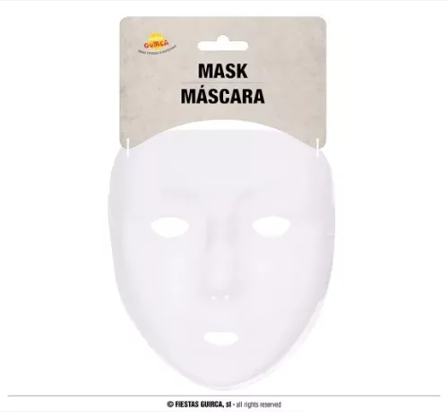 MASQUE BLANC À DÉCORER PVC
