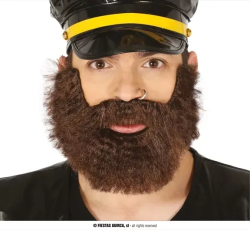 BARBE EPAISSE CHATAIN