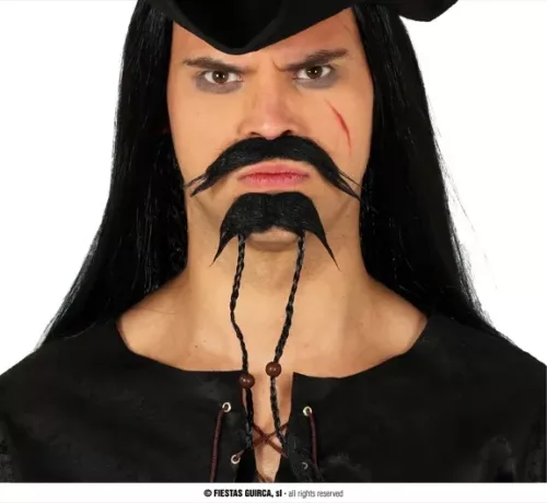 MOUSTACHE ET CACHE-OEIL DE PIRATE