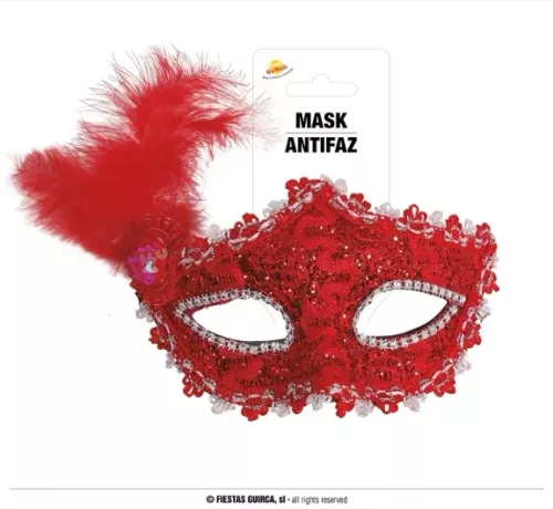 LOUP ROUGE AVEC PLUME