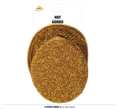 MINI CHAPEAU HAUT DE FORME DORE BRILLANT