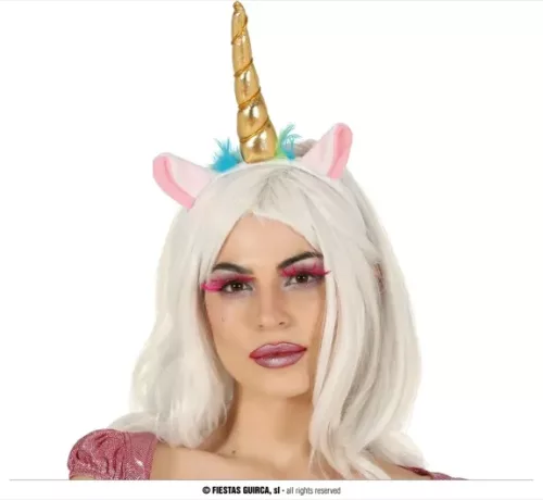 DIADEME UNICORNE DORE – Image 2