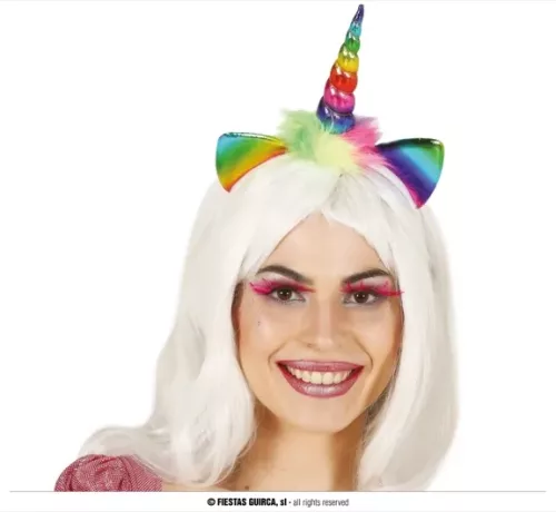 DIADEME UNICORNE MULTICOULEUR ENFANT – Image 2