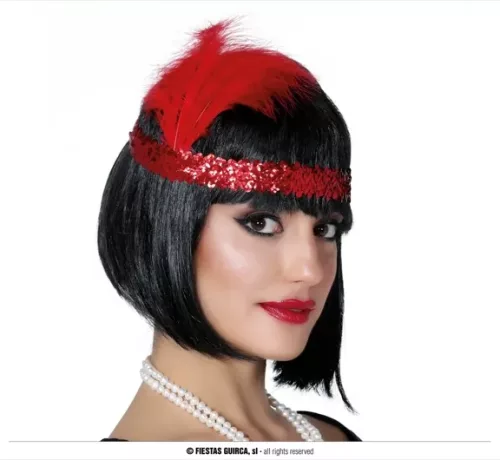 DIADÈME CHARLESTON ROUGE – Image 2