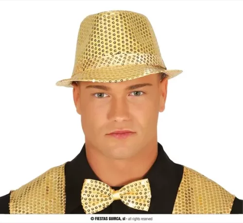 CHAPEAU  BANDIT SEQUINS OR – Image 2