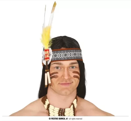 RUBAN AVEC PLUMES INDIAN/INDIENNE EXTRA – Image 2