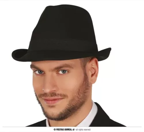 CHAPEAU GANGSTER NOIR