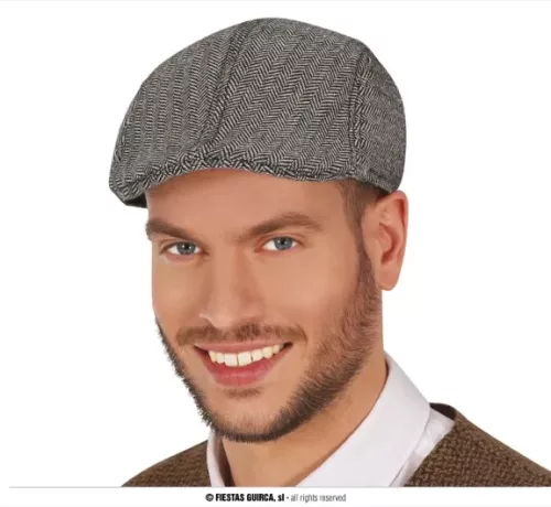 BERET ANGLAIS A CHEVRONS, GRIS