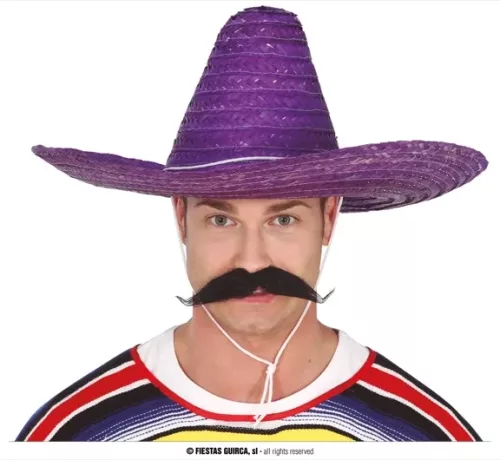 CHAPEAU MEXICAIN VIOLET 50CM