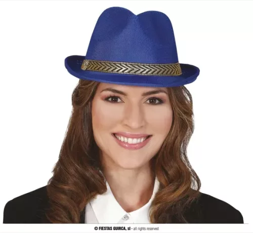 CHAPEAU GANGSTER BLEU