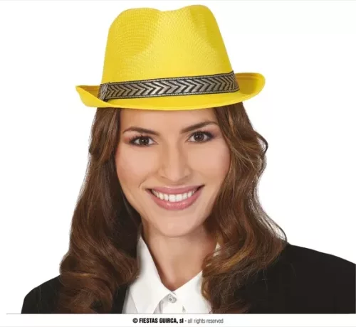 CHAPEAU GANGSTER JAUNE