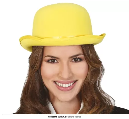 CHAPEAU MELON H.Q JAUNE