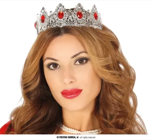 DIADEME METALLIQUE ARGENT PRINCESSE
