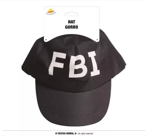 CASQUETTE NOIRE F.B.I.